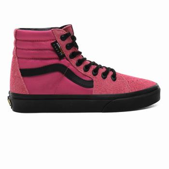 Damske Kotnikove Tenisky Vans Cordura Sk8-Hi Ruzove/Čierne VA84FVAXE